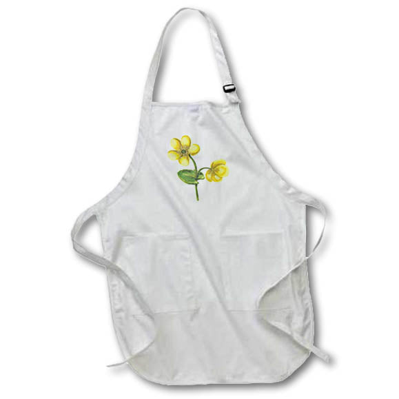 Apron - Image of a Beautiful Yellow  Flowers 3dRose-Spring Flower