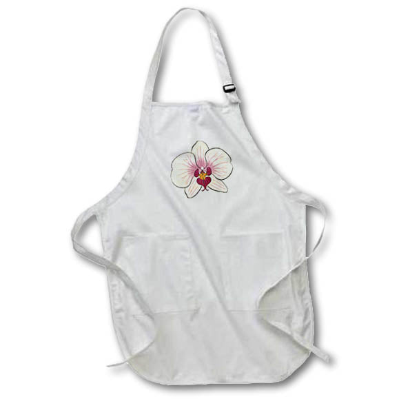 Apron - Image of a Beautiful Orchid 3dRose-Spring Flower