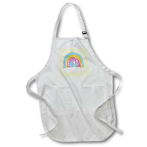 Apron - Colorful Inspirational Quotes With Text of Be You 3dRose-Self Inspirational Quote