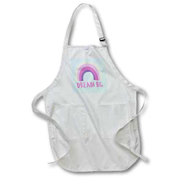 Apron - Colorful Inspirational Quotes With Text of Dream Big 3dRose-Self Inspirational Quote