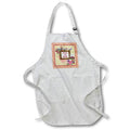 Apron - Image of Cap, Diploma, Books, Class of 2022, Flowers, Ribbon, Pastels Graduation Design