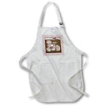 Apron - Image of Class of 2022, Collage, Cap, Diploma, Grad Word, Star, Sepia Graduation Design