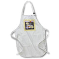 Apron - Image of Class of 2022, Collage, Cap, Diploma, Grad Word, Star, Yellow Graduation Design