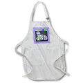 Apron - Image of Follow Dreams, Collage, Cap, Diploma, Grad Word, Star, Purple Graduation Design