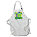 Apron - Image of Class of 2022,Tassel,Book,Diploma,Stripes, Puple, Green Graduation Design