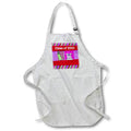 Apron - Image of Class of 2022, Tassel, Books, Diploma, Stripes, Red Graduation Design