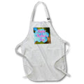 Apron - Image of Words Happy Mothers Day with Blue Flowers – Mothers Day