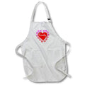 Apron - Image of Word Family on Red Heart with Family Image – Family