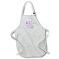 Apron - Image of Words For My Best Friend Mom with Blue Pink Flowers – Mothers Day
