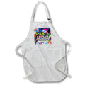 Apron - Image of Words I Am A Mom with Colorful Background – Mothers Day