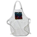 Apron - Blue Red Orange Yellow Zig Zag Overlapping Geometric Pattern Geometric Patterns