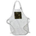 Apron - Modern Yellow Image Of Glitter Triangle and Lines Geometric Pattern Geometric Patterns