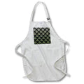 Apron - Modern Yellow and Black Diamond Aztec Pattern Geometric Patterns