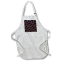 Apron - Modern Red Pink Black Triangle Diamond Geometric Pattern Geometric Patterns