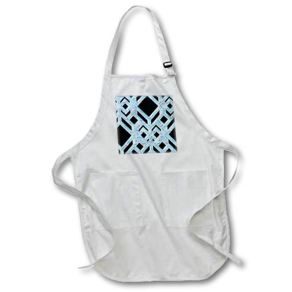 Apron - Blue Image Of Marble Thick Geometric Pattern Geometric Patterns