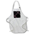 Apron - Modern Pink Green Diamond Shapes With Dots Pattern Geometric Patterns