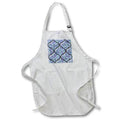 Apron - Blue and Purple Image Of Jeweled Moroccan Pattern Geometric Patterns