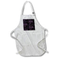 Apron - Modern Pink Image Of Metal Rectangles and Squares Pattern Geometric Patterns