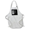 Apron - Image of Photo Of Tiny Hand Fist Bump On Black With White Text lens Art by Florene - Happy Fathers Day