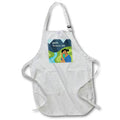 Apron - Image of Asian Dad Hugs Child Against Mountain Background With Text lens Art by Florene - Happy Fathers Day