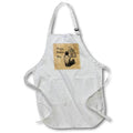 Apron - Image of Vintage Script With Vintage Dad And Baby lens Art by Florene - Happy Fathers Day