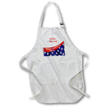 Apron - Image of Thank You Vet Words With Partial Flag And Memorial Day lens Art by Florene - Memorial Day