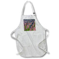 Apron - Image of Rows of USA Flags With Words The Ultimate Sacrifice lens Art by Florene - Memorial Day