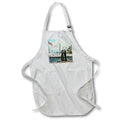 Apron - Magic Lantern Slide Vintage Circa 1906 Navy A Fond Farewell from Lover Magic Lantern Slides