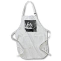 Apron - Magic Lantern Slide Circa 1890 Victorian Photo Bath Time Magic Lantern Slides