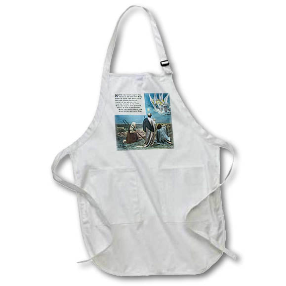 Apron - Magic Lantern Hark the Herald Angels Sing Vintage Christmas Story Magic Lantern Slides