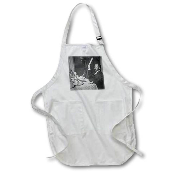 Apron - Vintage Stereoview Horror at the Breakfast Table Funny Surprise Vintage Stereoview Cards
