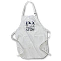 Apron - Creative Greetings for Fathers Day with a Text of Dad Youre The Greatest of All Times 3dRose-Fathers Day Greetings