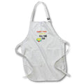 Apron - Funny Quotes with Text of Part Time Teacher Full Time Dad 3dRose-Fathers Day Greetings