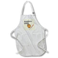 Apron - Sporty Greetings for Fathers Day with a Text of BaseBall Dad 3dRose-Fathers Day Greetings