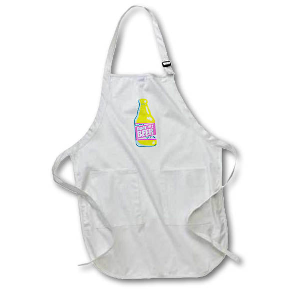Apron - Cool and Simple Greetings for Fathers Day with a Text of Dads Number 1 Beer 3dRose-Fathers Day Greetings