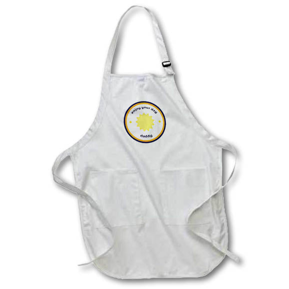 Apron - Sweet Greetings for Fathers Day with a Text of Enjoy Your Day Daddy 3dRose-Fathers Day Greetings