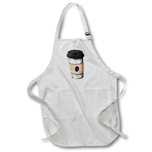 Apron - Image with a text iced coffee s Sayings Collection about COFFEE