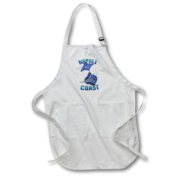 Apron - Tribal stingray for your vacation to Napali Coast, Hawaii. Creative Studios Tribal Stingray