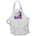 Apron - Happy Two The Moon Birthday Girl Astronaut and Moon Birthdays