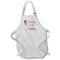 Apron - Happy Third Birthday Cute Girl Ballerina In Pink Birthdays