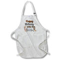 Apron - Happy Birthday Wild One Giraffe Zebra Elephant Panda and Deer Birthdays