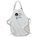 Apron - Happy Fourth Birthday With A Little Black Girl In A Tutu Birthdays