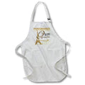Apron - Happy Quinceanera With An Image Of Gold Eiffel Tower Birthdays