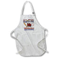 Apron - All Star 8th Birthday With A Basebal and Baseball Bat Birthdays