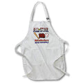 Apron - All Star 10th Birthday With A Baseball and Baseball Bat Birthdays