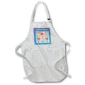 Apron - Image of 27th Birthday Tag, Cupcake, Candle, Balloons, Gift, Streamers Birthday Design