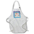 Apron - Image of 33rd Birthday Tag, Cupcake, Candle, Balloons, Gifts, Streamer Birthday Design