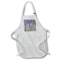 Apron - Image of Purple Spider Plant In Tin Country Pail lens Art by Florene - Surreal Funky Color Photos