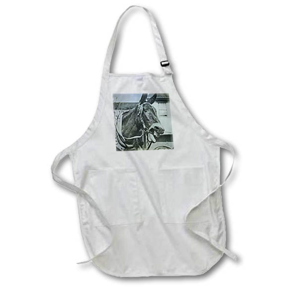 Apron - Magic Lantern Slide Neighing Donkey Magic Lantern Slides