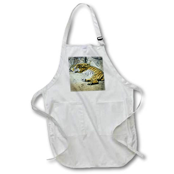 Apron - Magic Lantern Slide Royal Bangle Tiger Vintage Zoo Magic Lantern Slides
